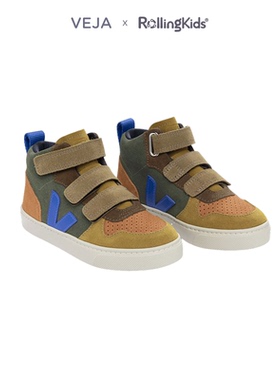 VEJA 儿童运动鞋蓝色魔术贴休闲运动鞋丨RollingKids