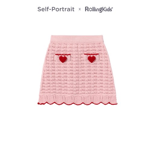 Self-Portrait 女童短裙甜美时尚粉色半身裙丨RollingKids