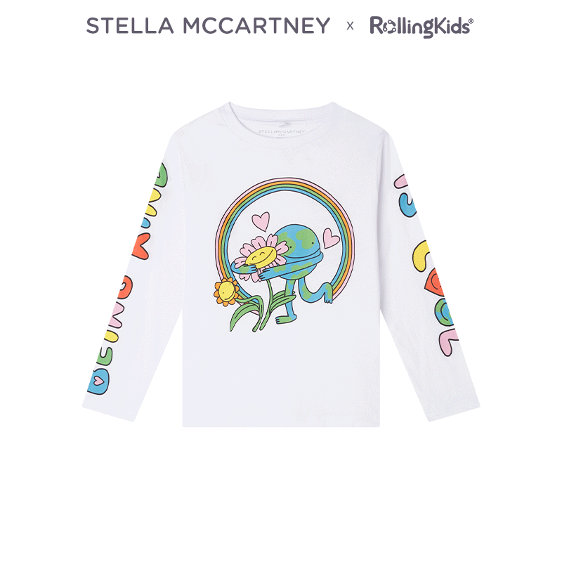 STELLA MCCARTNEY 儿童长袖T恤男女童休闲百搭上衣丨RollingKids
