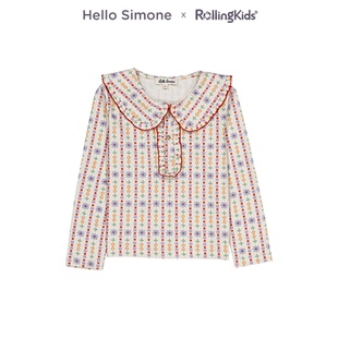 Hello Simone 儿童衬衫女童时尚百搭休闲上衣丨RollingKids