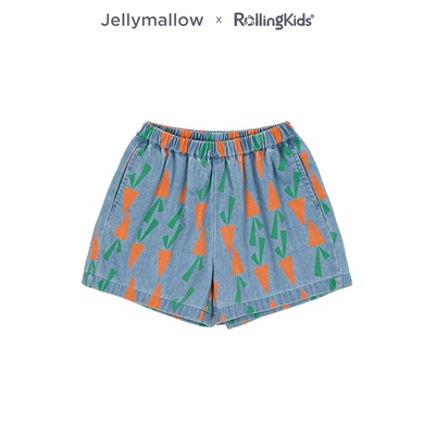 Jellymallow 儿童短裤男女童休闲百搭牛仔裤五分裤丨RollingKids