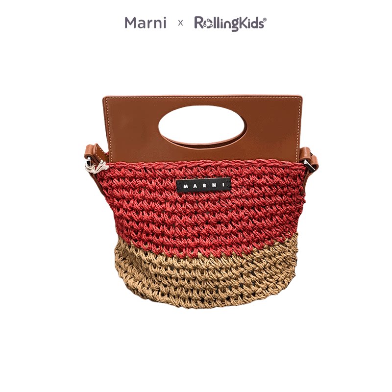 Marni 儿童包包女童可爱编织单肩包手提包斜挎包丨RollingKids图片