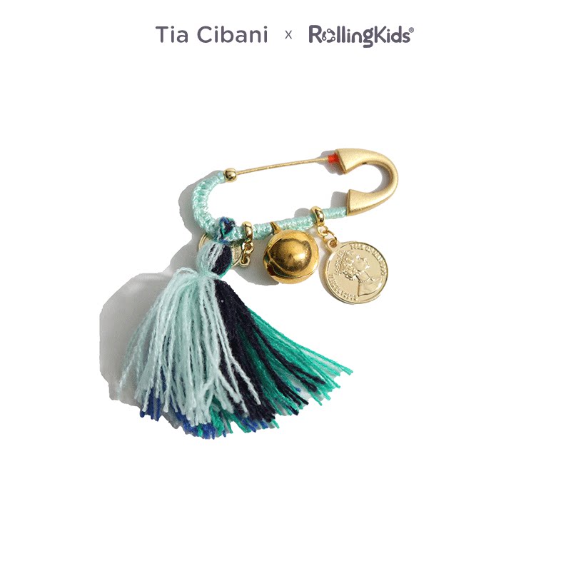 Tia Cibani 儿童设计感金属钱币胸针别针铃铛吊坠丨RollingKids