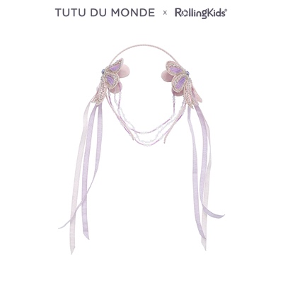 TUTU DU MONDE 设计蝴蝶流苏发夹女童甜美头饰发饰丨RollingKids