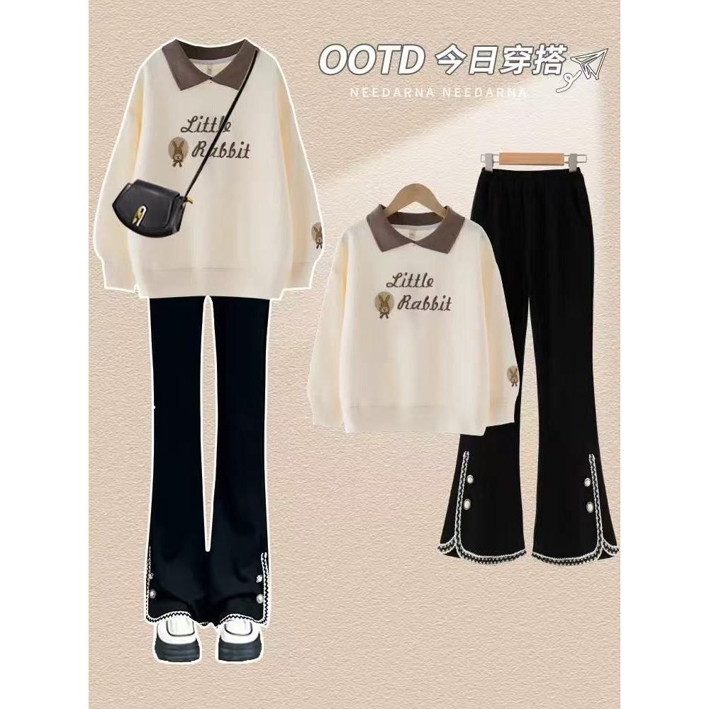 女童套装洋气12岁女孩2025新款秋季大童儿童女童时髦衣服时尚秋装