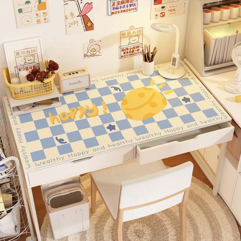 儿童学习环保书桌垫学生宿舍办公桌垫电脑桌面保护膜防水皮革桌布