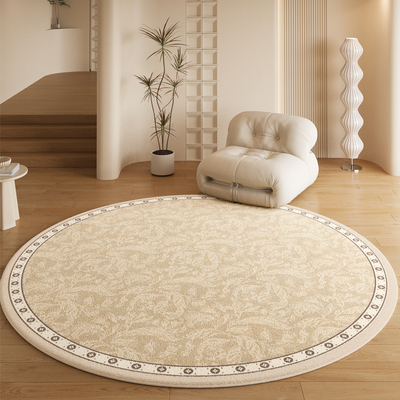 法式奶油风客厅卧室大面积地毯