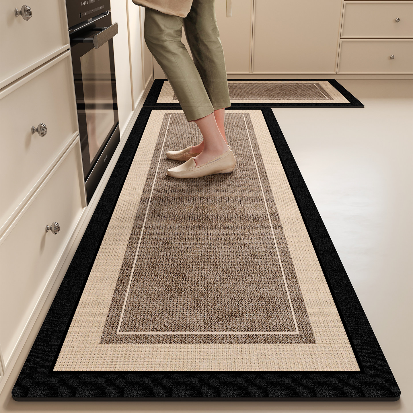 厨房专用地垫2026新款硅藻泥吸水垫防滑防油可擦免洗地毯家用脚垫,居家布艺,厨房地垫,淘宝优惠券,粉丝福利购,淘宝优惠卷
