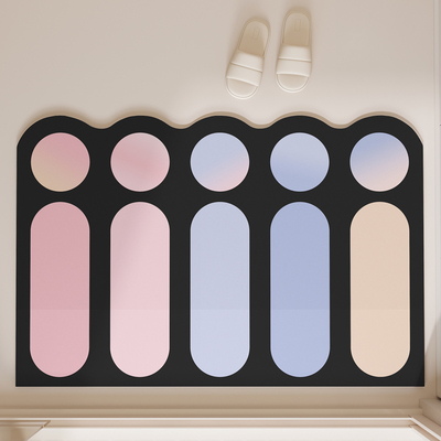 卫生间地垫吸水垫硅藻泥浴室门口防滑脚垫厕所软垫厨房速干卫浴