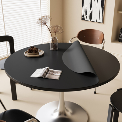 2025新款轻奢高级感圆桌餐桌垫子防水防油免洗桌垫圆形茶几保护垫