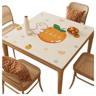 方桌桌垫正方形防水防油免洗防烫餐桌桌布加厚硅胶茶几桌面保护垫