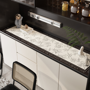 高级感餐边柜桌垫免洗客厅电视柜台面保护垫玄关进门鞋柜子防脏垫