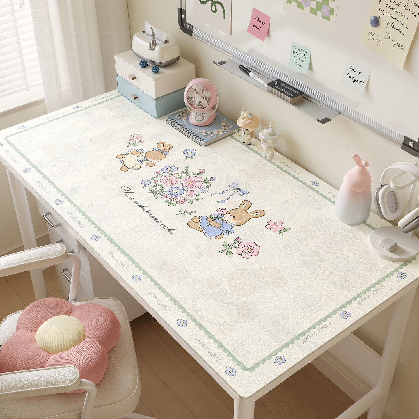 奶油风书桌垫子儿童学生学习专用桌面保护垫写字台专用护眼课桌垫