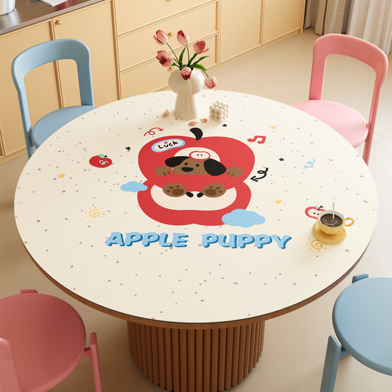 圆桌桌垫防水防油免洗