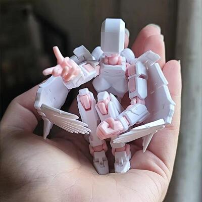 3d打印人偶第三代dummy幸运13十三多全关节可动手办带翅膀女版3