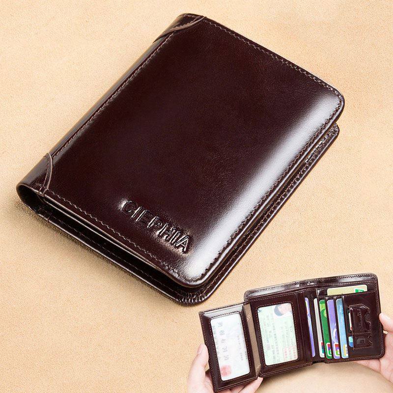 ciephia classic style genuine leather rfid wallets for men t