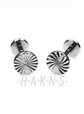 [HAKNS]植入级钛合金镭射圆片耳钉饰品头 内螺纹16g防过敏 瑕疵