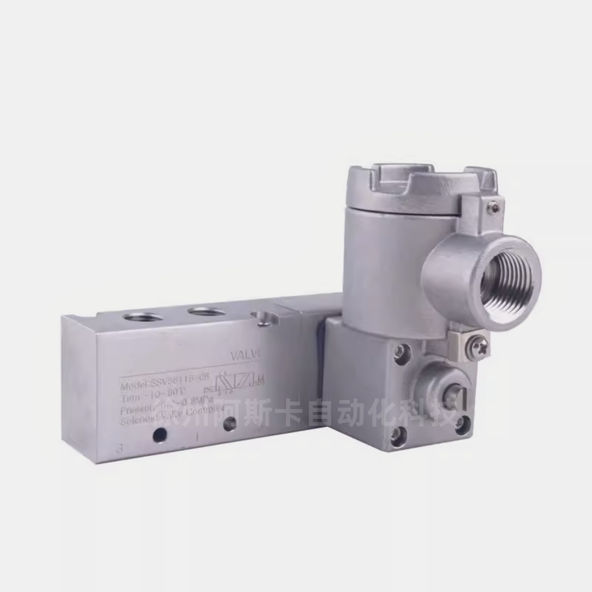 不锈钢SS316L 隔爆电磁阀SSV561T6 单电控T6等级DC24V 防爆电磁阀