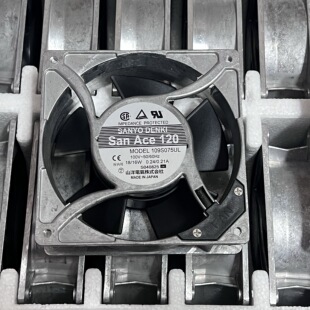 Ace120三洋 109S075UL 475UL 16W铝框散热风扇12038 100V San