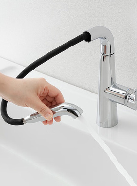 TOTO抽拉式面盆冷热水龙头TLS073J0C 洗脸旋转双模出水抽拉