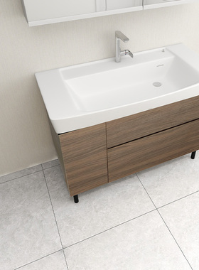 【补贴15%】TOTO浴室柜组合LBEA100RKL/KC/MD/MW壁挂陶瓷一体盆柜