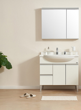 【补贴15%】TOTO浴室柜组合LDKW903洗手盆落地式简约大肚盆(06-C)