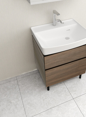 【补贴15%】TOTO浴室柜组合LBEA060KL/KC/MD/MW壁挂陶瓷一体盆柜