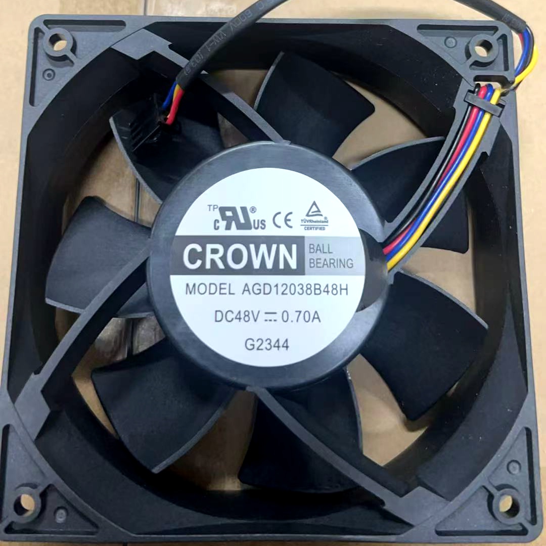 AGD12038B48H 惯展CROWN 12CM厘米 12038 48V 0.70A 工控散热风扇