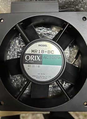 原装日本 ORIX MR18-BC AC100V 0.45/0.55A 18065 轴流散热风扇