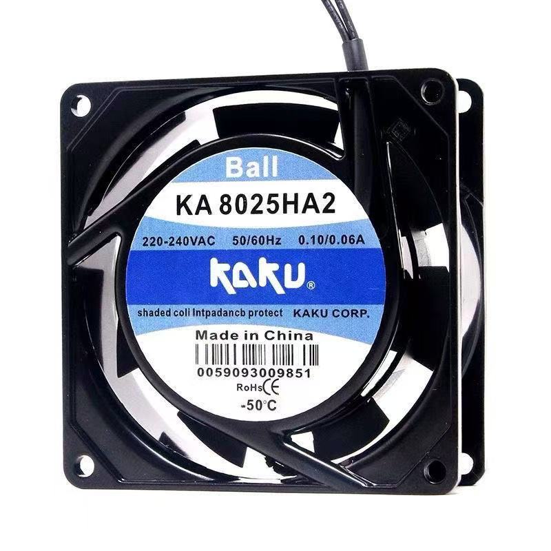 全新KAKU卡固 KA8025HA2 AC220V 0.10A/0.06A 8025 机箱散热风扇