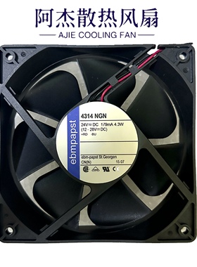 全新原装德国ebmpapst 4314NG 24V 179mA 4.3W变频器风扇