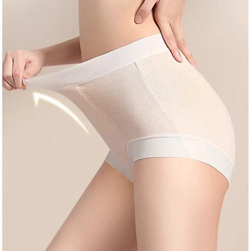 楷兰纯莱赛尔中高腰收腹保暖裤大码加厚温变锁温暖宫10A抑菌棉裆6