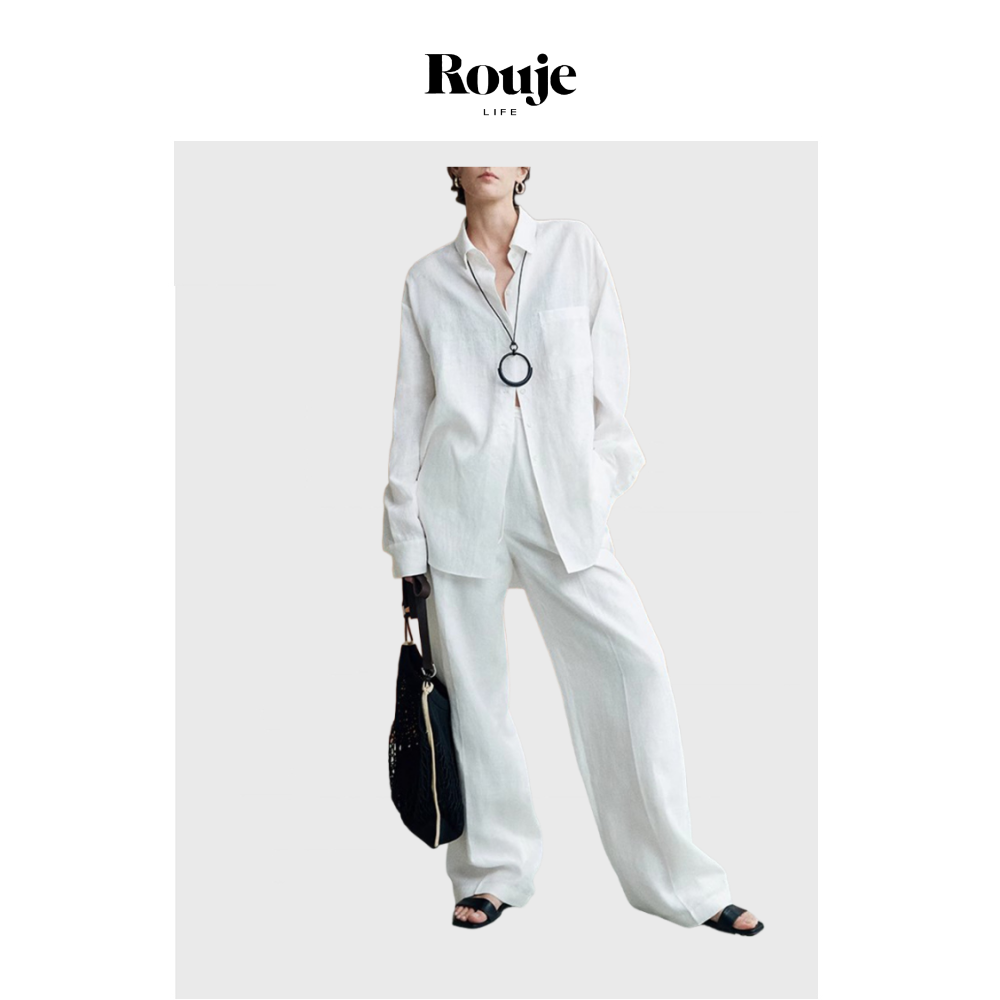 【现货】Rouje Life亚麻轻盈舒适宽松防晒度假衬衫松驰感三件套,女装/女士精品,大码套装,淘宝优惠券,粉丝福利购,淘宝优惠卷