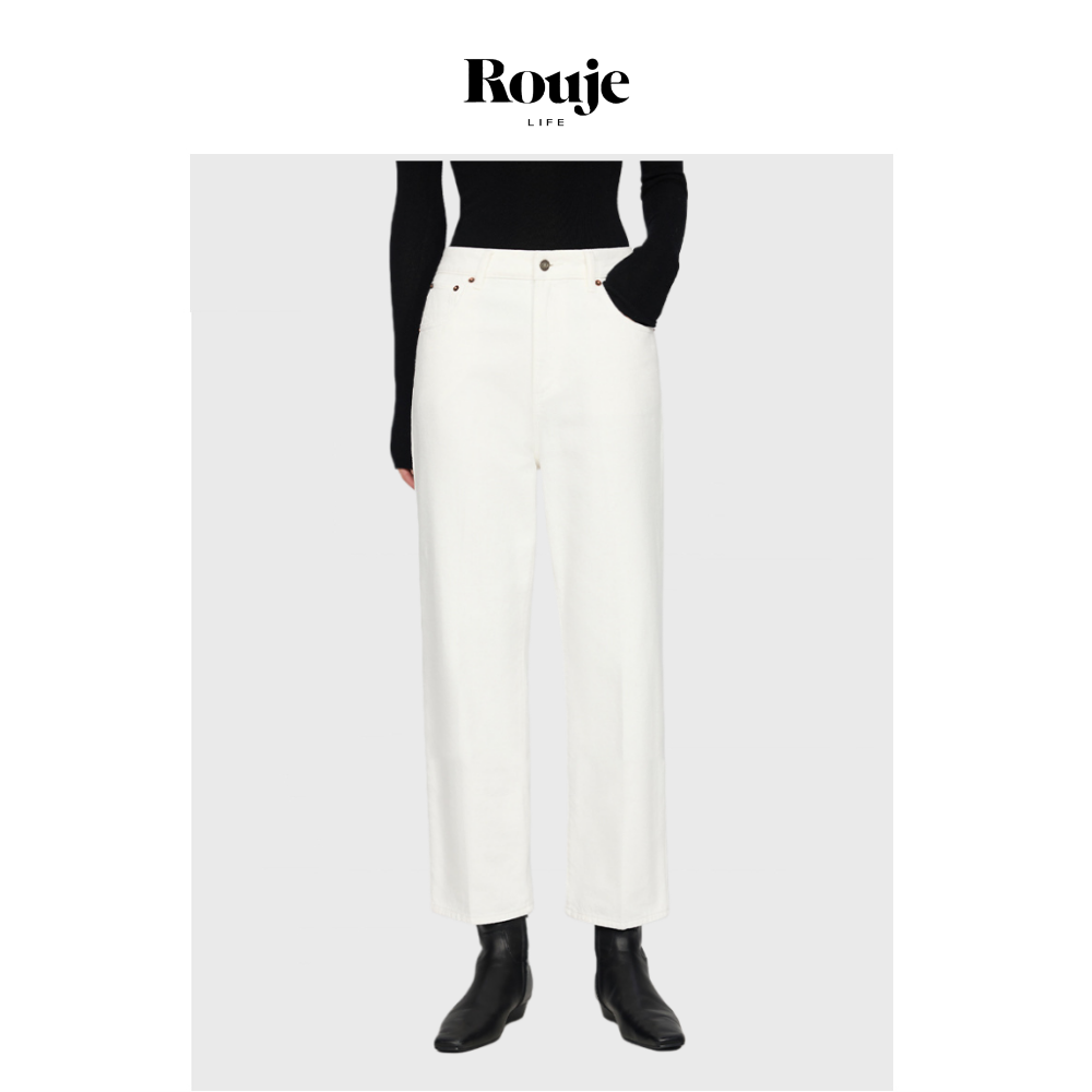 【现货】Rouje Life小众极简显瘦利落挺缝线小鸟腿微锥八分牛仔裤,女装/女士精品,大码裤装,淘宝优惠券,粉丝福利购,淘宝优惠卷