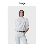 女白色主义舒适感宽松百搭长袖 T恤 Life时尚 打底衫 现货 Rouje