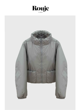 【现货】Rouje Life Fever私服 淡系！羽绒服 灰色轻薄棉服外套