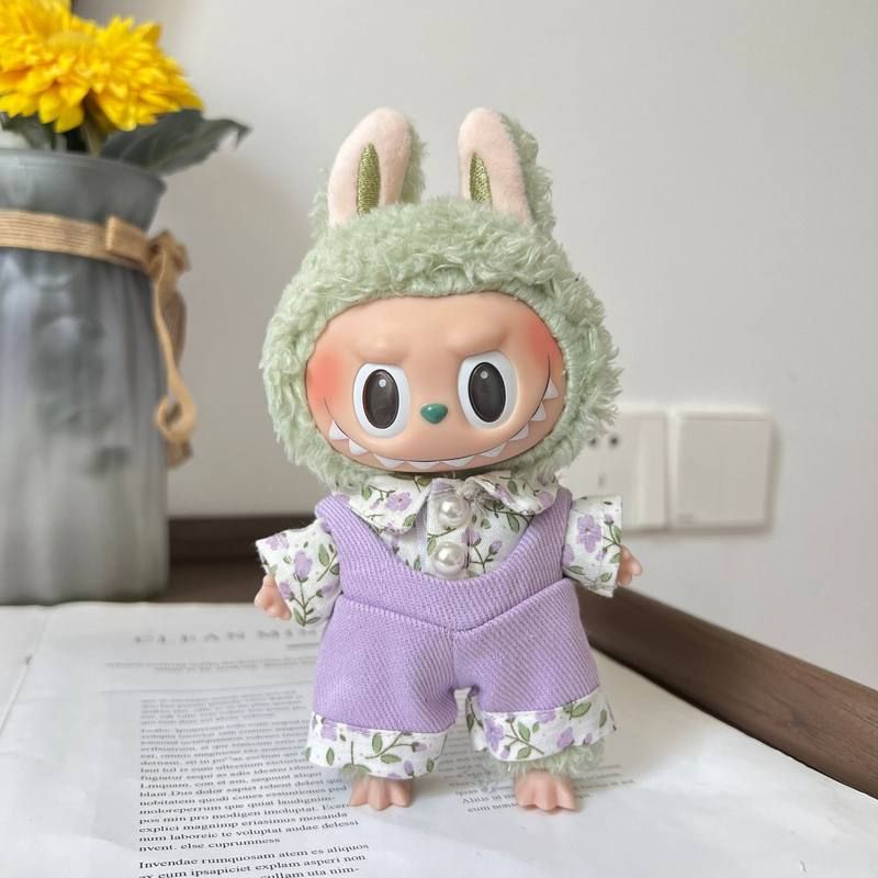 仅衣服】17cm挂件盲盒拉布布衣服Labubu Time to chil 钥匙扣着替