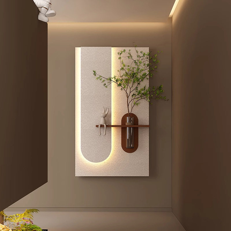 2025新款花瓶水培绿植装饰画玄关画餐厅立体客厅砂岩背景墙挂画