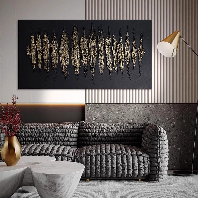 床头挂画抽象横客厅高级感卧室沙发背景墙装饰画餐厅现代简约轻奢