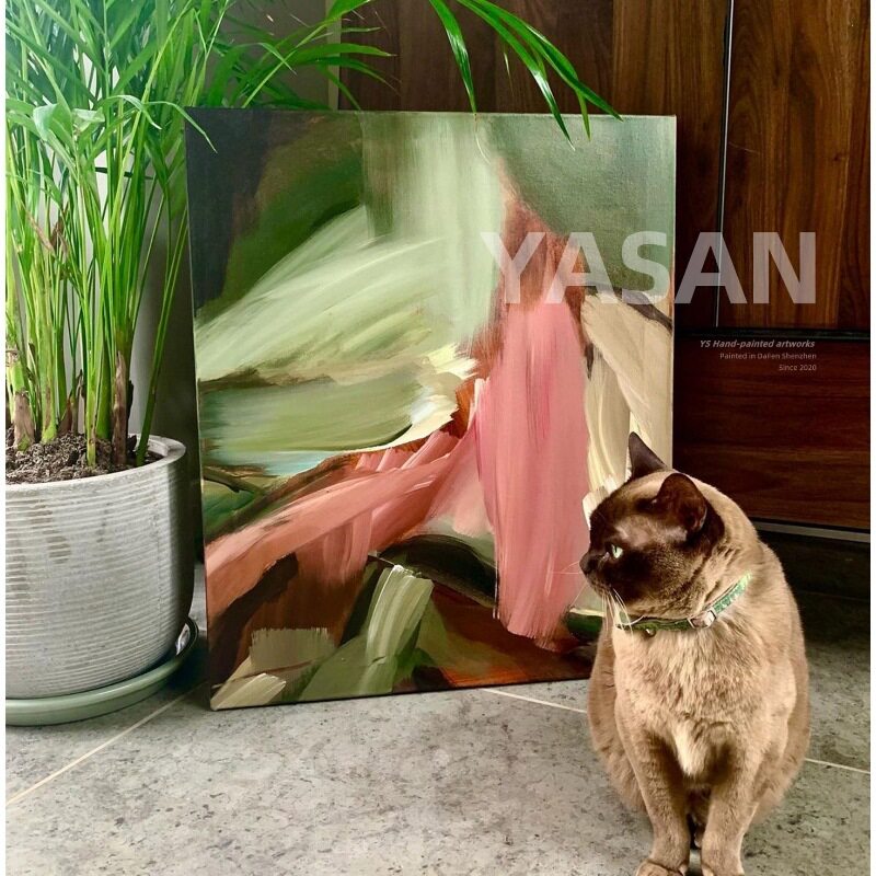 客厅手绘无框小众艺术肌理挂画画沙发背景装饰画抽象油画3d纯卧室