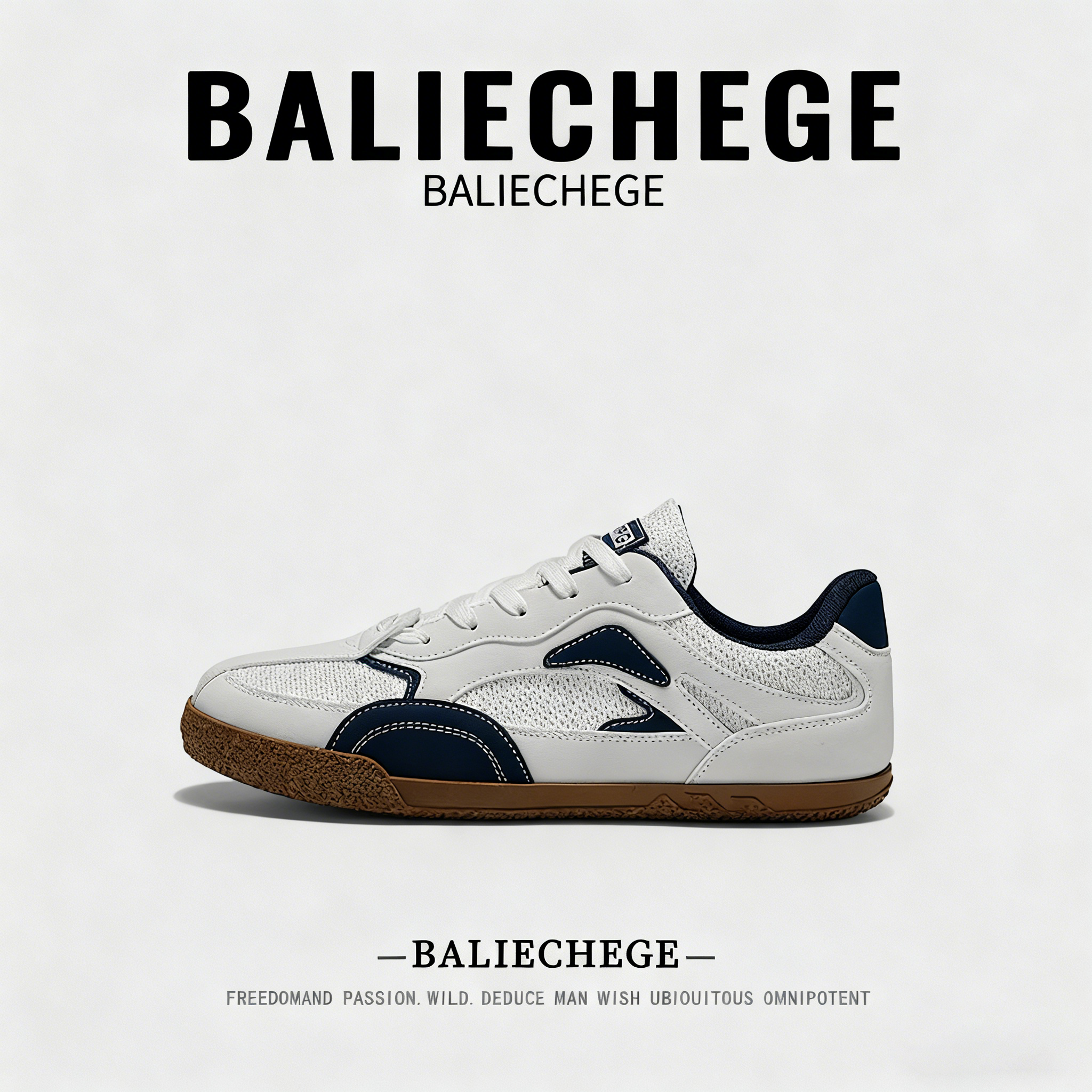 【法国BALIECHEGE专柜】2025新款网面透气德训鞋男款撞色复古百搭
