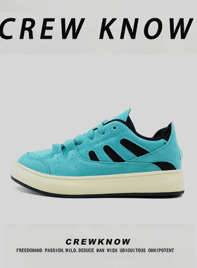 【法国CREW KNOW专柜】板鞋运动休闲系带透气平跟2026新款圆头