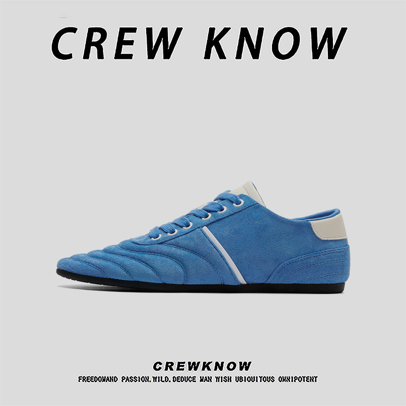 【法国CREW KNOW专柜】青年板鞋运动休闲系带透气春秋合成革平跟,流行男鞋,休闲板鞋,淘宝优惠券,粉丝福利购,淘宝优惠卷