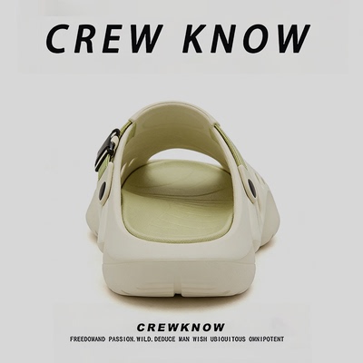 【CREW KNOW鞋履】包头拖鞋2026年春季休闲拖鞋夏季防滑运动休闲