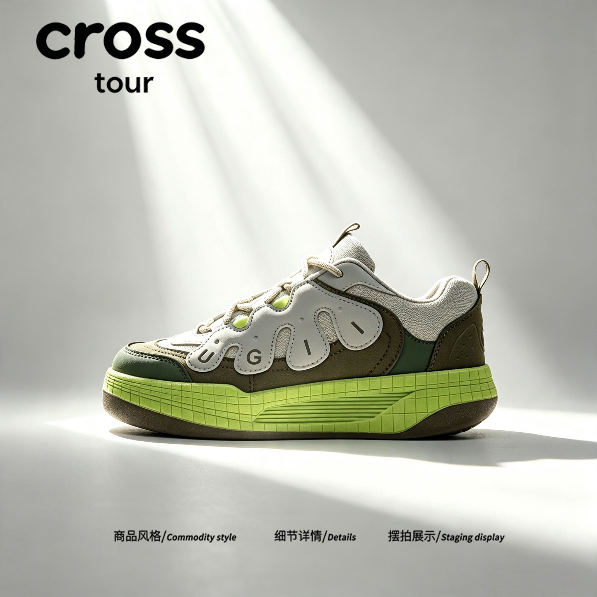 【四季时令】Cross tour复古低帮休闲鞋2026新款百搭青年潮流板鞋