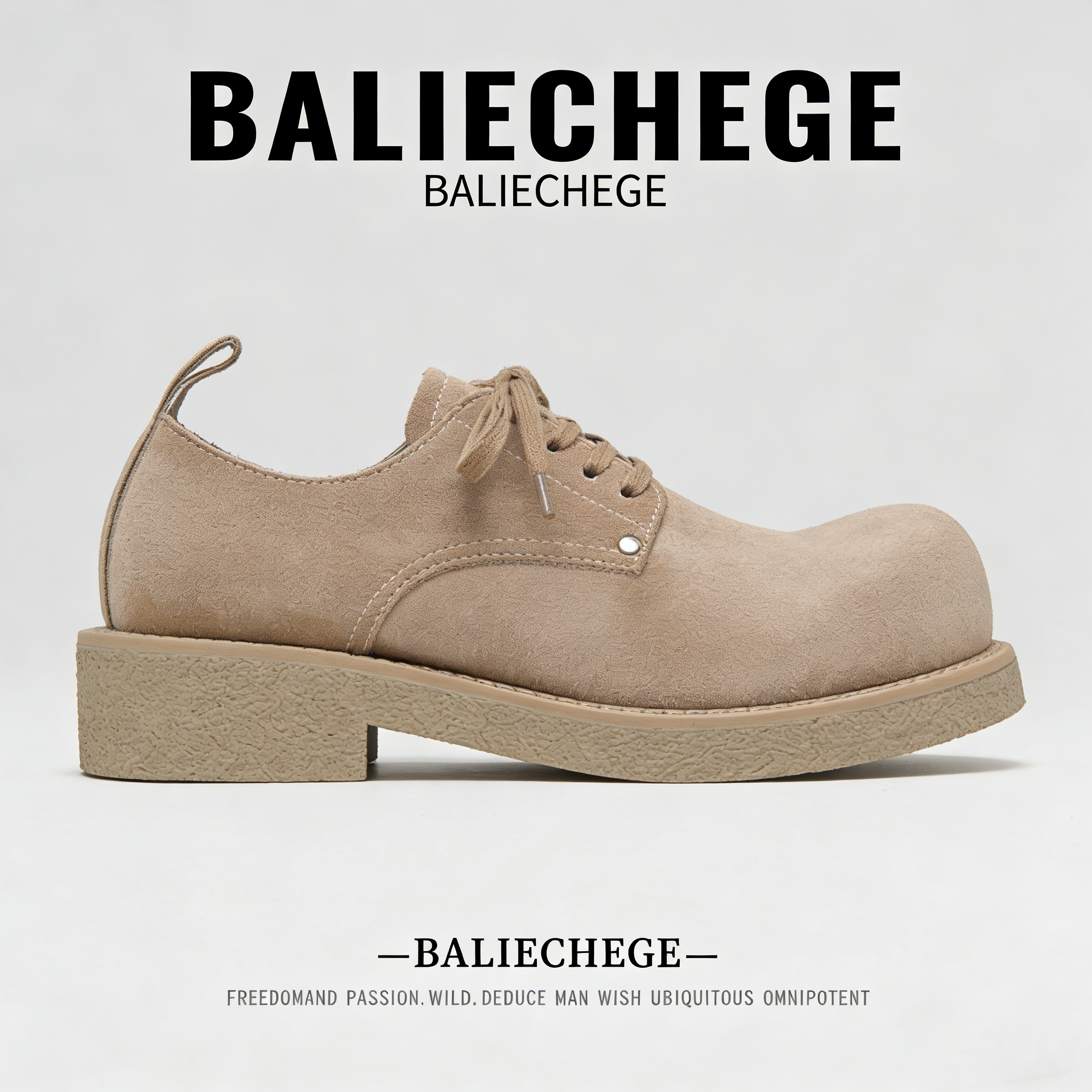 【法国BALIECHEGE专柜】2025年秋季高级感简约低帮系带皮革休闲皮