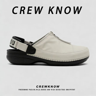 日常懒人鞋 CREW 男鞋 休闲鞋 百搭鞋 勃肯鞋 KNOW时尚 半拖鞋