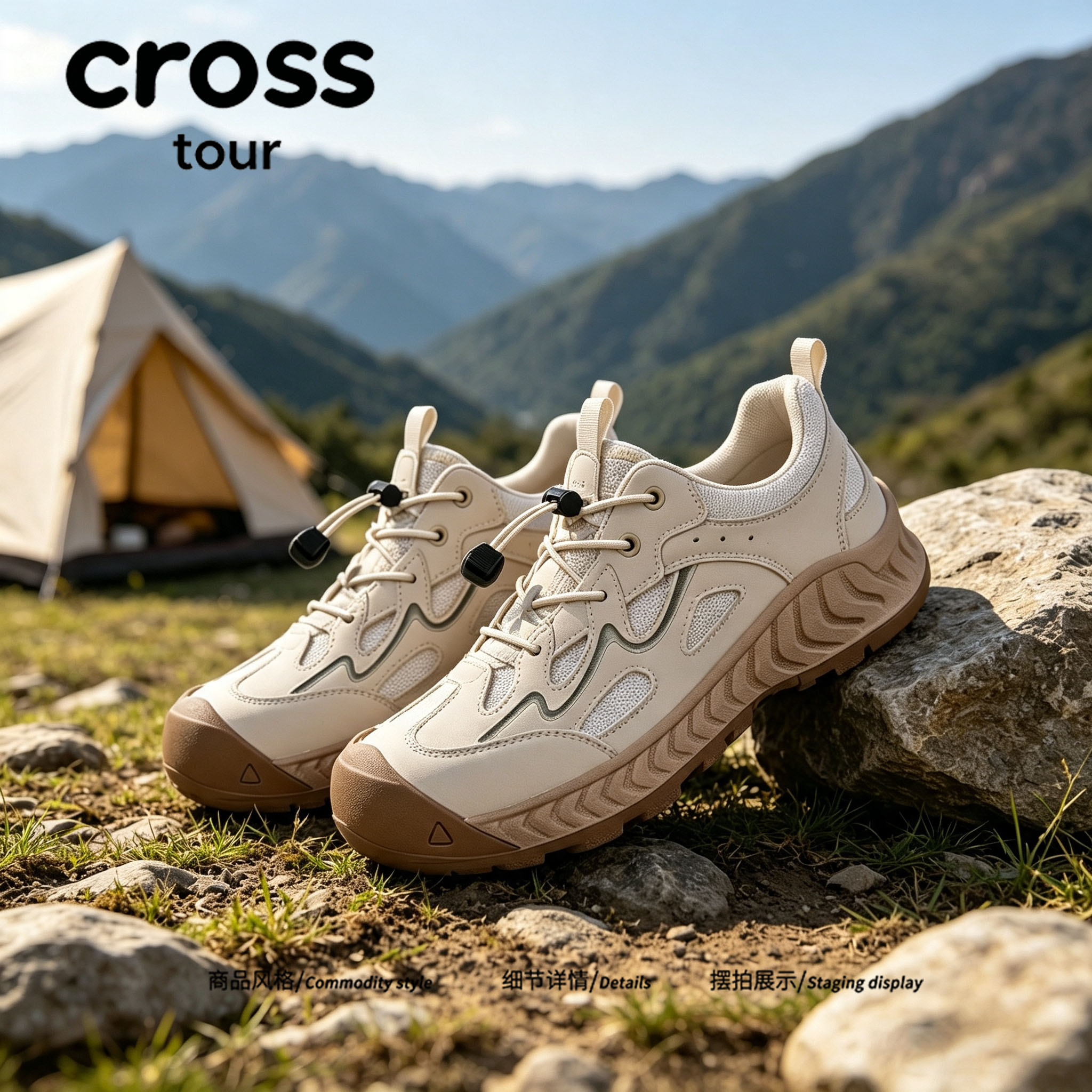 【素影横川】Cross tour甜酷工装鞋2026新款百搭街头复古工装短靴