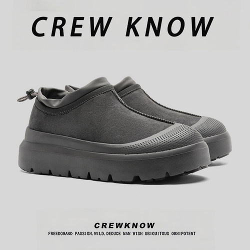 【法国CREW KNOW专柜】休闲风高帮男女同款雪地靴2025新款运动时