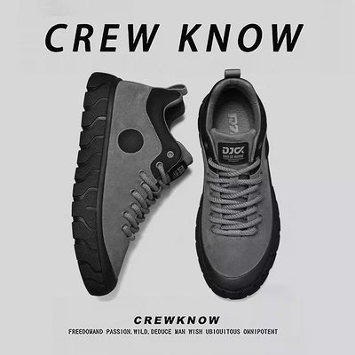 【法国CREW KNOW专柜】男鞋户外鞋雪地靴短筒防滑2025新款冬季棉